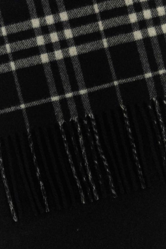 26SS 버버리 체크 캐시미어 스카프 8094741 C1343 BLACK - BURBERRY