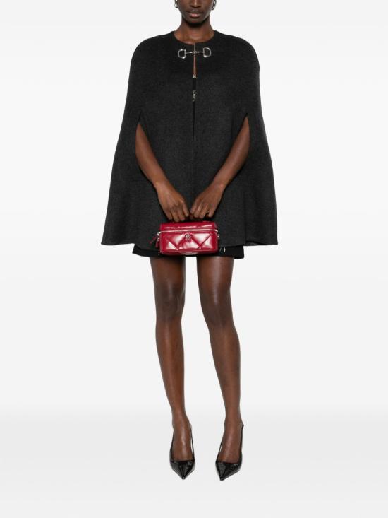 26SS 구찌 홀스빗 실크 울 케이프 852796ZAQW01179 grey - GUCCI