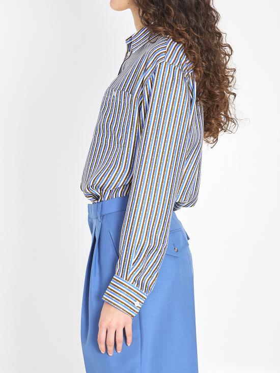  셀린느 실크 트윌 오버사이즈 셔츠 RC09Y2I73GFQ2 Multicolor - CELINE