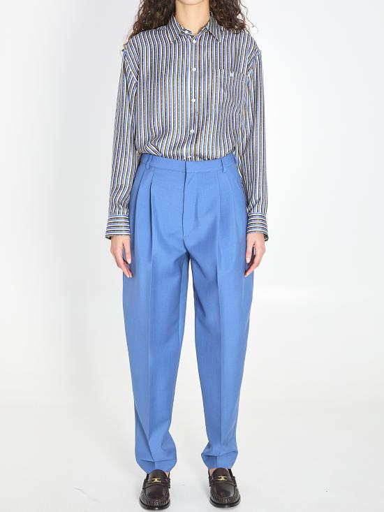  셀린느 실크 트윌 오버사이즈 셔츠 RC09Y2I73GFQ2 Multicolor - CELINE