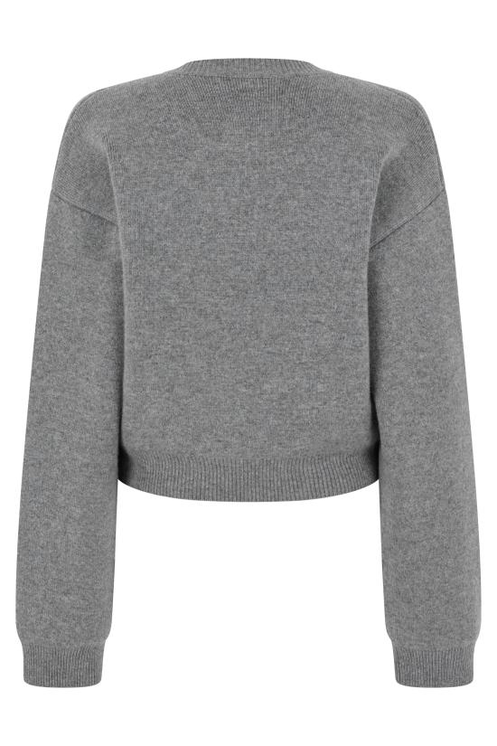 26SS 셀린느 캐시미어 크루넥 스웨터 RY0M40X7310DU heather grey - CELINE