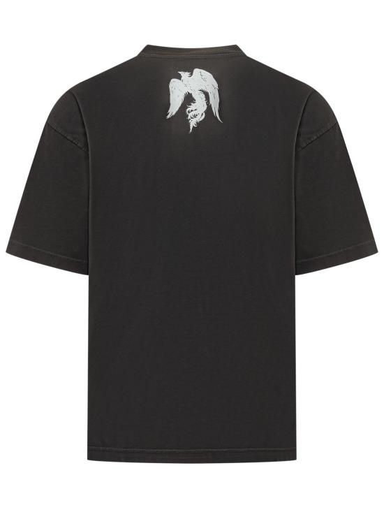 26SS 디젤 반팔 티셔츠 A225050WICU 900 NERO - DIESEL