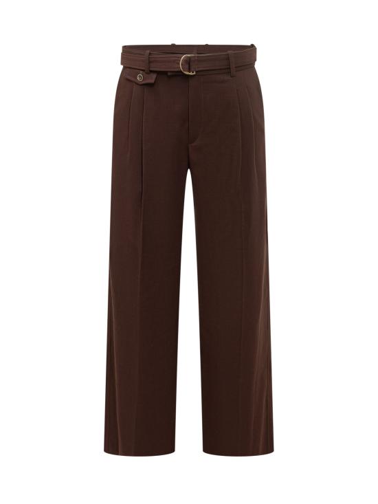 26SS 드롤드무슈 스트레이트 팬츠 KBP203VI029 BN BROWN