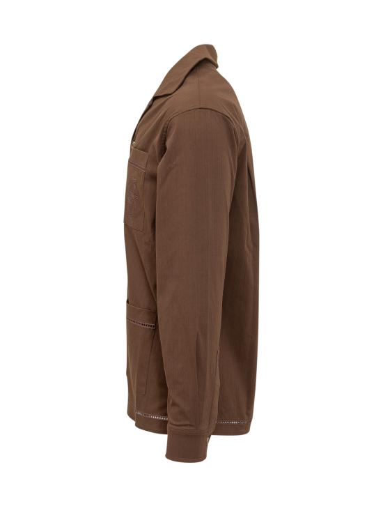 26SS 드롤드무슈 긴팔 셔츠 KSH262CO278 BN BROWN - DROLE DE MONSIEUR