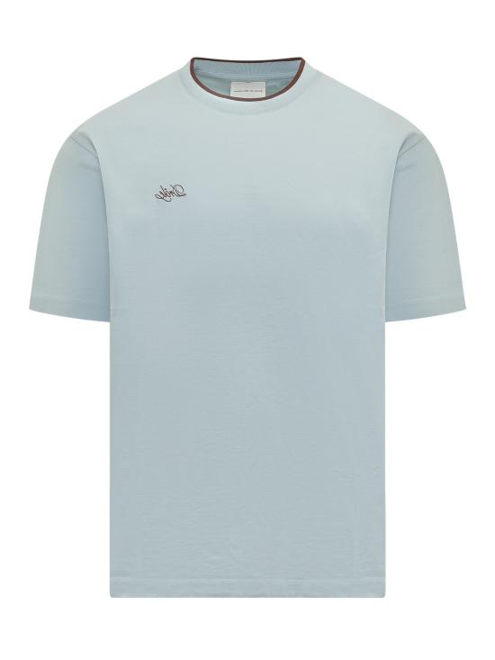 26SS 드롤드무슈 반팔 티셔츠 KTS318CO248 LBE LIGHT BLUE