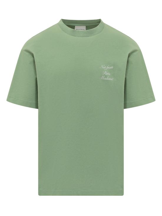 26SS 드롤드무슈 반팔 티셔츠 KTS209CO002 LGN LIGHT GREEN