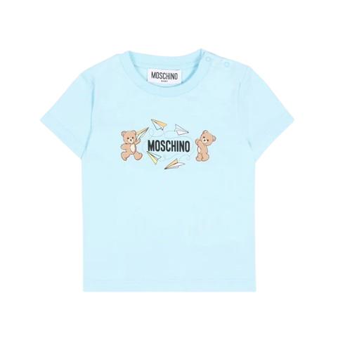 26SS 모스키노 반팔 티셔츠 MUM04M LAA01 40304 Blue