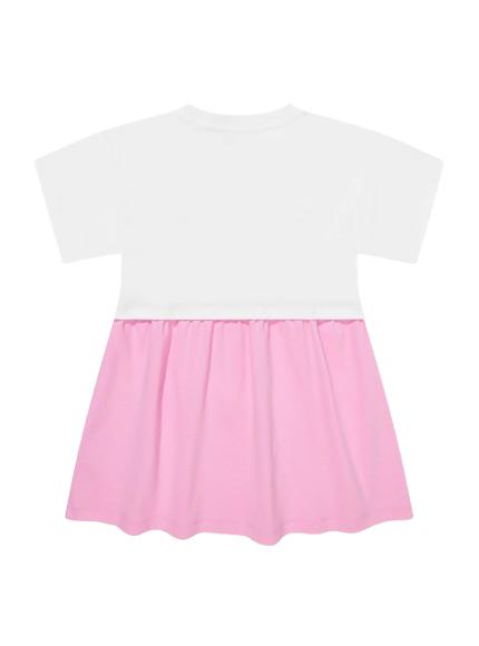 26SS [키즈] 모스키노 원피스 HDV0HR LAA43 84340 White - MOSCHINO