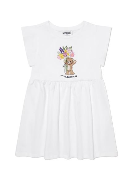 26SS [키즈] 모스키노 원피스 HDV0HQ LFA06 10101 White
