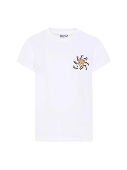 26SS [키즈] 모스키노 티셔츠 HUM05O LAA03 10101 White