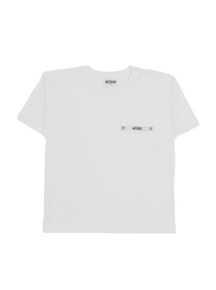 26SS [키즈] 모스키노 티셔츠 HUM05M LAA01 10101 White