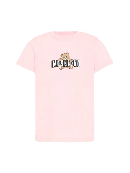 26SS [키즈] 모스키노 티셔츠 HZM058 LAA03 50209 Pink