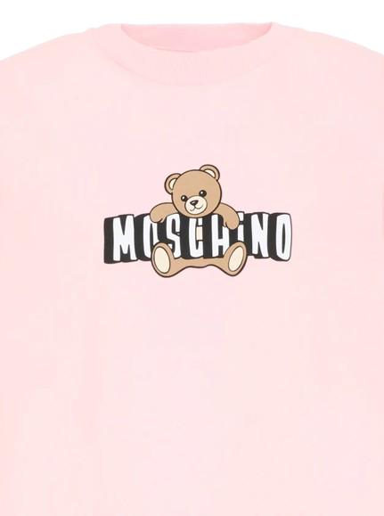 26SS [키즈] 모스키노 티셔츠 HZM058 LAA03 50209 Pink - MOSCHINO