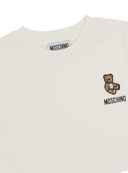 26SS [키즈] 모스키노 티셔츠 HUM05T LAA02 10063 Beige - MOSCHINO