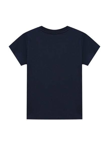 26SS [키즈] 모스키노 티셔츠 HUM05O LAA03 40016 Blue - MOSCHINO