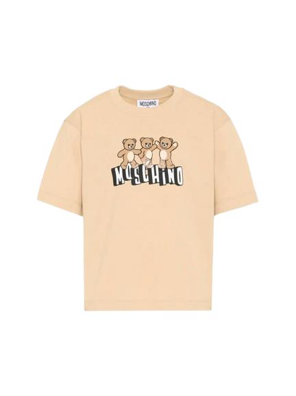 26SS [키즈] 모스키노 티셔츠 HUM05P LAA23 20829 Beige