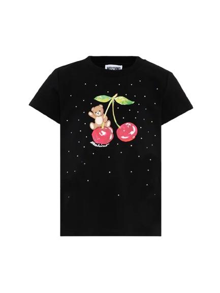 26SS [키즈] 모스키노 티셔츠 HFM06K LBA10 60100 Black