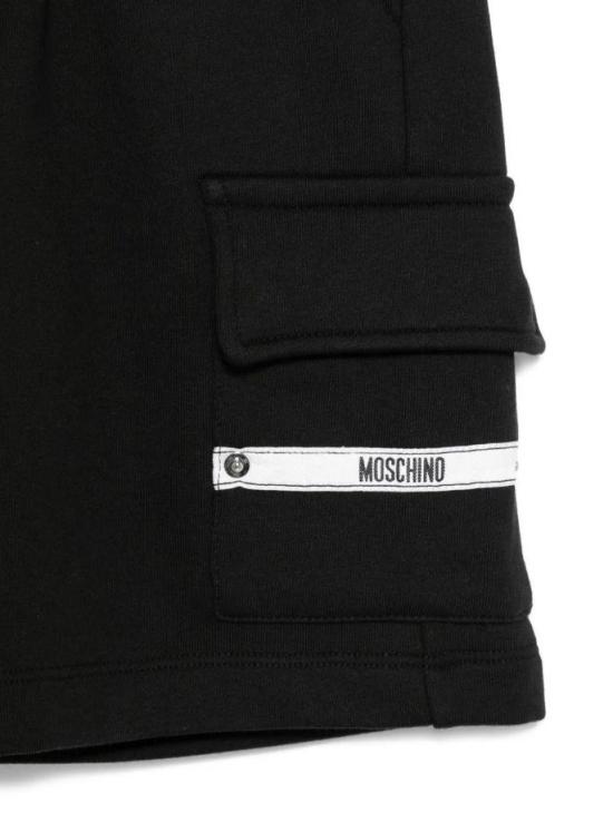 26SS [키즈] 모스키노 쇼츠/버뮤다 HUQ02O LCA86 60100 Black - MOSCHINO