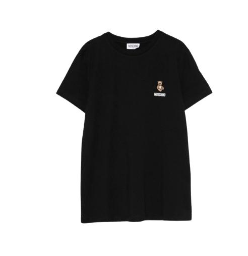 26SS [키즈] 모스키노 티셔츠 HUM05T LAA02 60100 Black