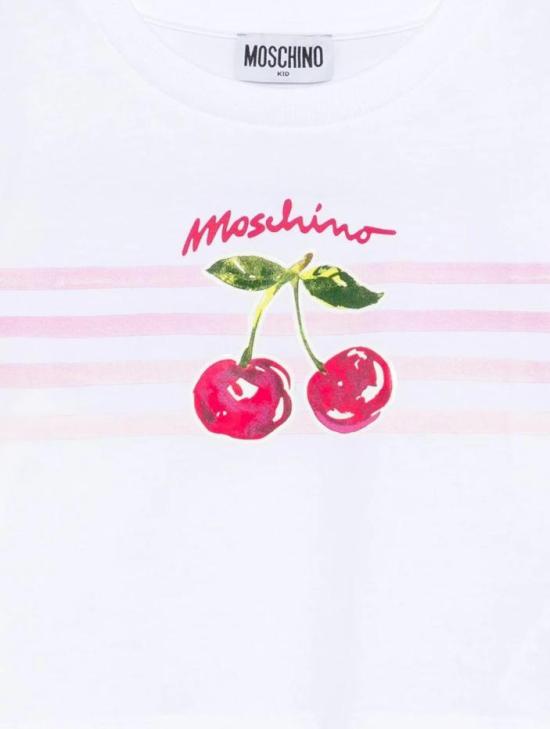 26SS [키즈] 모스키노 티셔츠 HDM06Y LAA02 10101 White - MOSCHINO