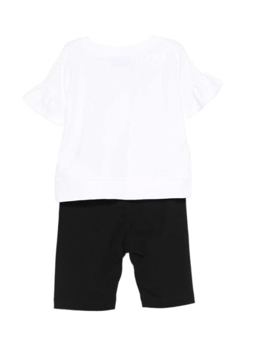 26SS [키즈] 모스키노 캐주얼 세트 HDG01O LBA00 80359 White - MOSCHINO