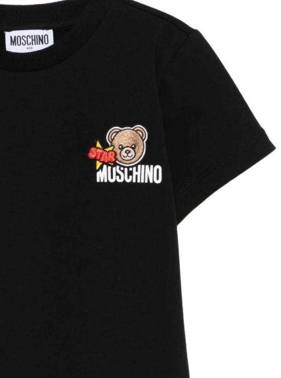26SS 모스키노 반팔 티셔츠 HTM058 LAA24 60100 Black - MOSCHINO