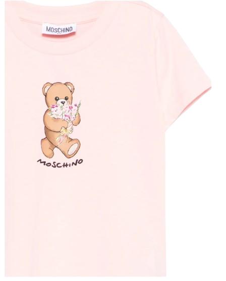 26SS [키즈] 모스키노 티셔츠 HGM06K LAA02 50209 Pink - MOSCHINO