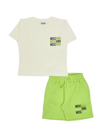 26SS [키즈] 모스키노 캐주얼 세트 HMG00R LCA32 83687 White