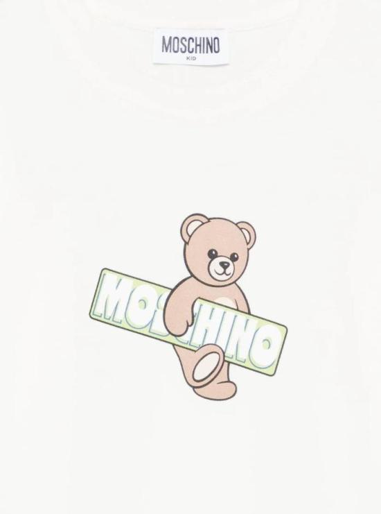 26SS [키즈] 모스키노 티셔츠 HYM03S LFA07 10063 Beige - MOSCHINO