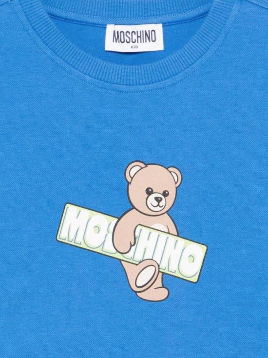 26SS [키즈] 모스키노 티셔츠 HYM03S LFA07 40630 Blue - MOSCHINO