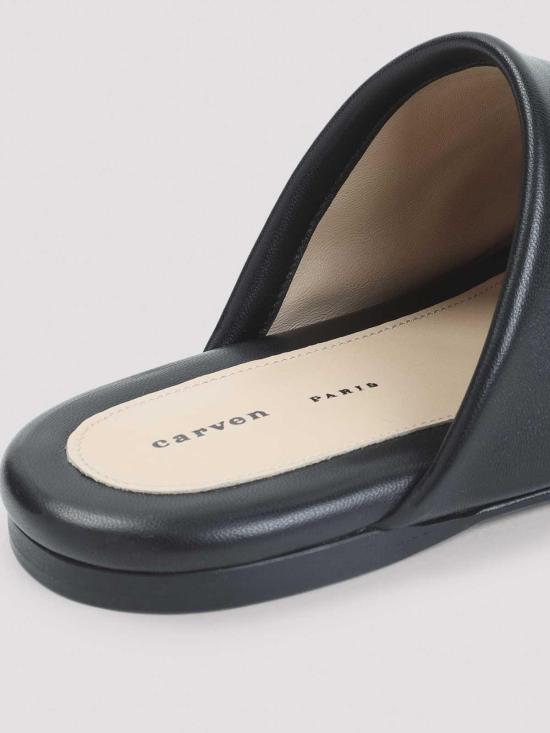 26SS 까르벵 뮬/슬리퍼 6252161185N999 Black - CARVEN
