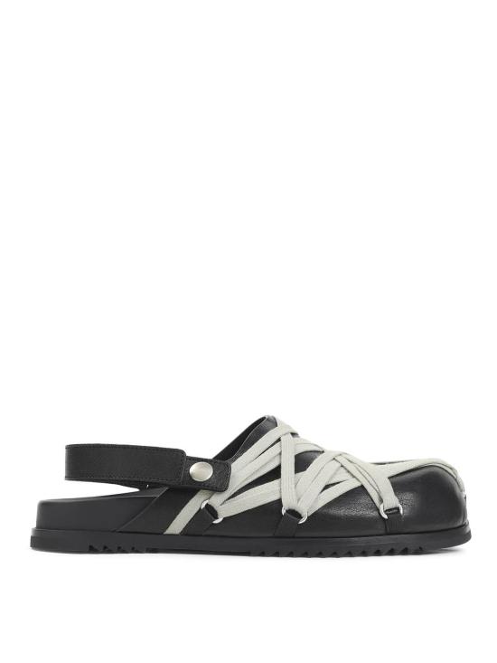 26SS 릭 오웬스 뮬/슬리퍼 RU01F2813LGYW109 Black