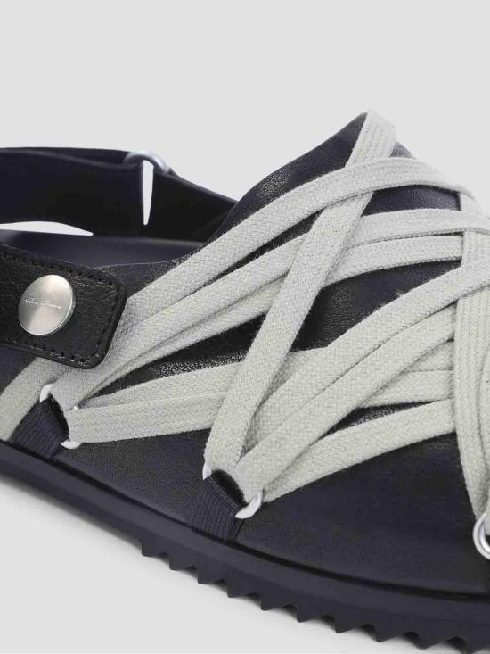 26SS 릭 오웬스 뮬/슬리퍼 RU01F2813LGYW109 Black - RICK OWENS