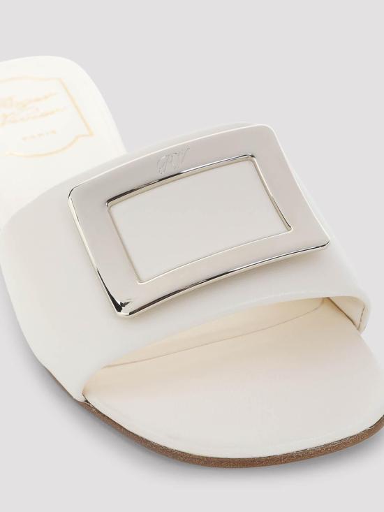 26SS 로저비비에 뮬/슬리퍼 RVW8164492091TC019 White - ROGER VIVIER