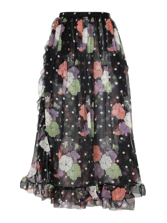  에트로 미디 스커트 116175240001 Black