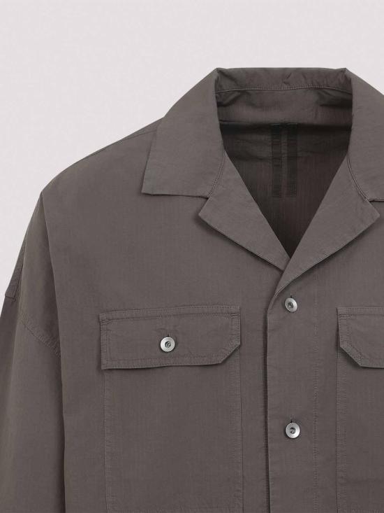 26SS 릭 오웬스 반팔 셔츠 DU01F4290CR34 Grey - RICK OWENS