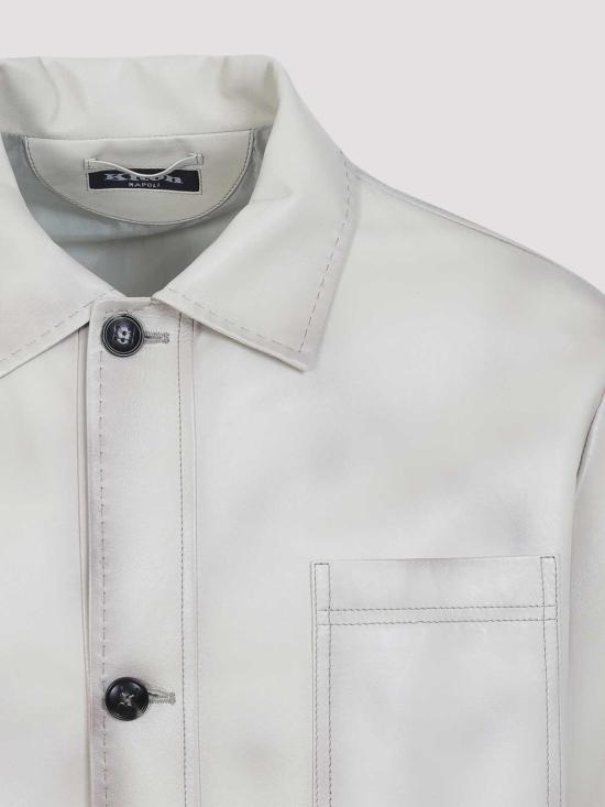 26SS 키톤 가죽 자켓 UW2380V0818H04000 Beige - KITON