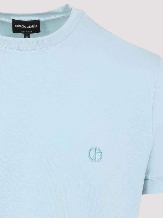 26SS 조르지오 아르마니 반팔 티셔츠 3GST52SJP4ZU9192 Light Blue - GIORGIO ARMANI