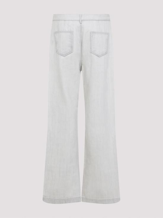 26SS 릭 오웬스 스트레이트 팬츠 DU01F4351DMW51 White - RICK OWENS