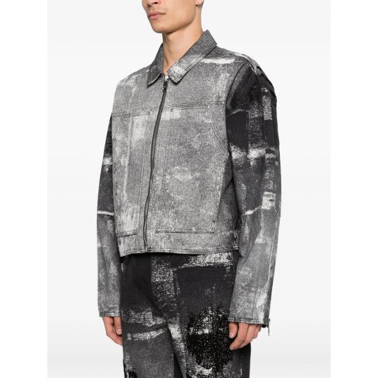 26SS 퍼플 브랜드 봄버 자켓 P052 BPMB BLACK GREY - PURPLE BRAND