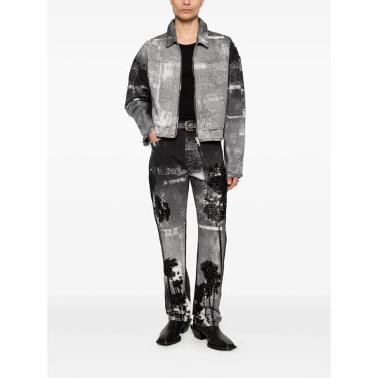 26SS 퍼플 브랜드 봄버 자켓 P052 BPMB BLACK GREY - PURPLE BRAND