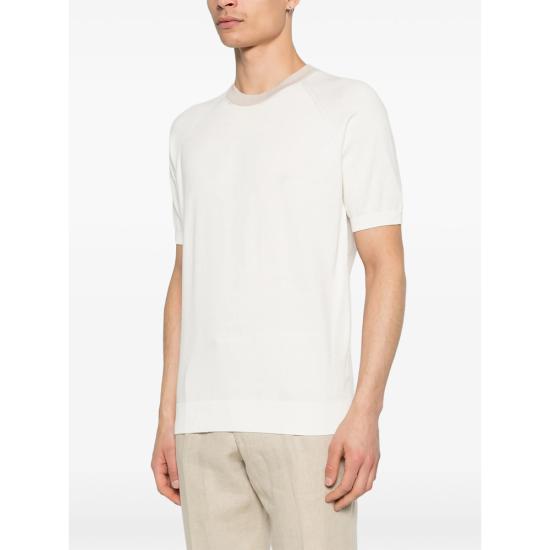 26SS 라 필러리아 반팔 티셔츠 57181 18045 005 WHITE - LA FILERIA