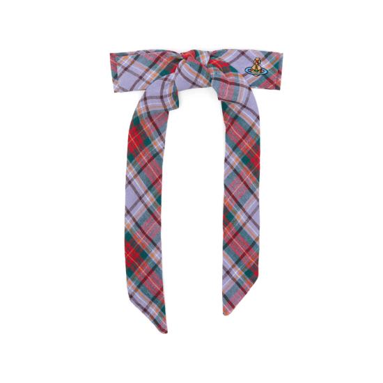 26SS 비비안웨스트우드 헤어 액세서리 81020023 W01C6 O102 PURPLE RED