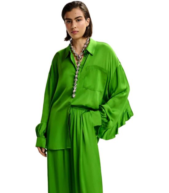 26SS 에센셜앤트워프 셔츠 JUDITH SG23 XS Green - ESSENTIEL ANTWERP