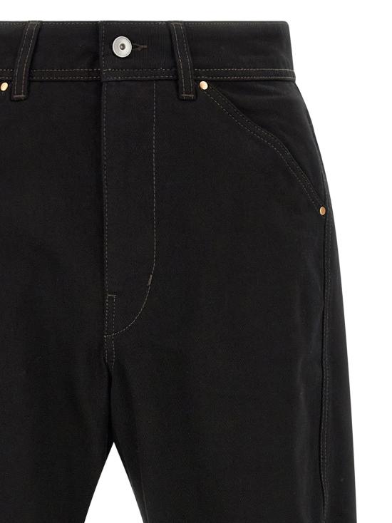 26SS 르메르 트위스티드 워크웨어 팬츠 PA1102LD1055BK999 Black - LEMAIRE