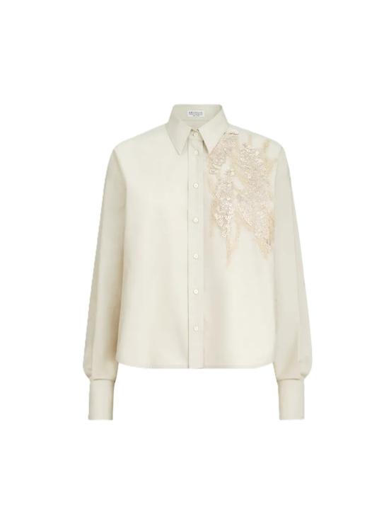 26SS 브루넬로 쿠치넬리 셔츠 M0F79RJ916C9593 White