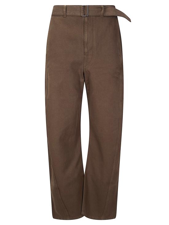 26SS 르메르 트위스트 벨티드 팬츠 PA326LD1068 BR423 CACAO