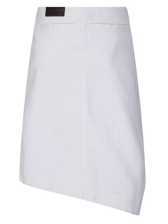 26SS 르메르 애시메트릭 데님 스커트 SK1072LD1069 WH086 MILK - LEMAIRE