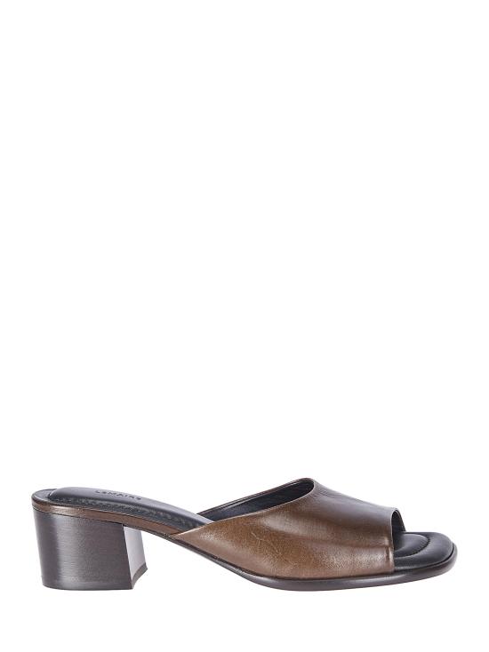 26SS 르메르 스퀘어 힐 뮬 FO0257LL0078 BR449 DARK BROWN