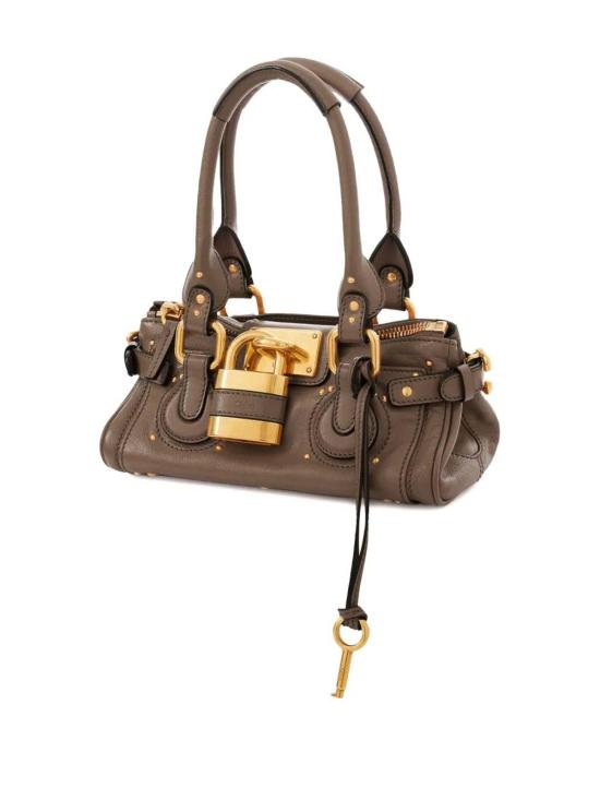 26SS 끌로에 스몰 그레인드 레더 패딩턴 백 CH26SS805P75344 Blue - CHLOE